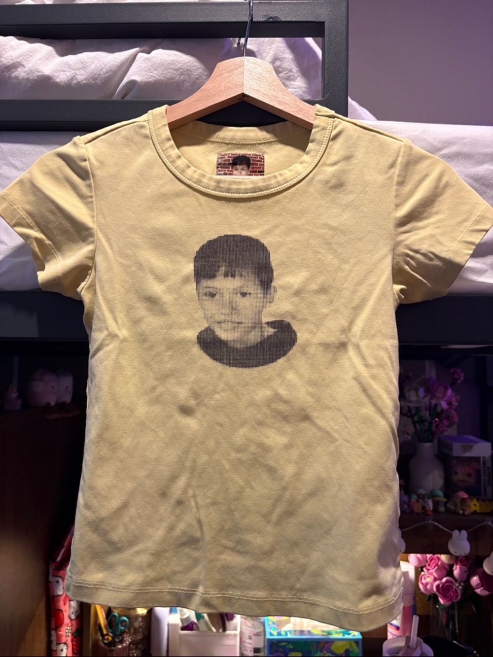 Slushy Noobz yellow baby tee